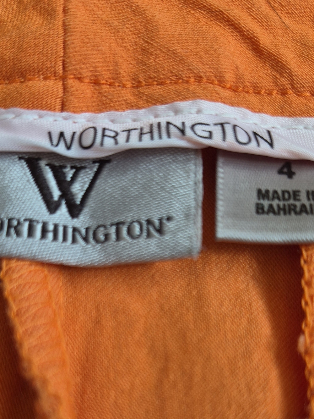 Worthington Orange Slim Straight Chinos - Picture 6 of 8